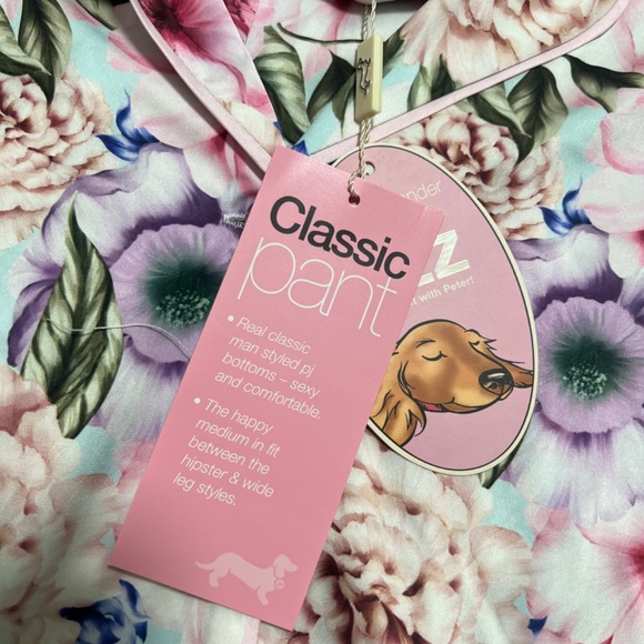 LADIES SATIN FLORAL PJ SET - Picture 6 of 6